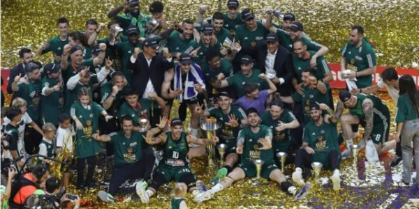 F1直播-帕纳辛纳科斯夺得欧冠篮球冠军 湖人旧将立大功